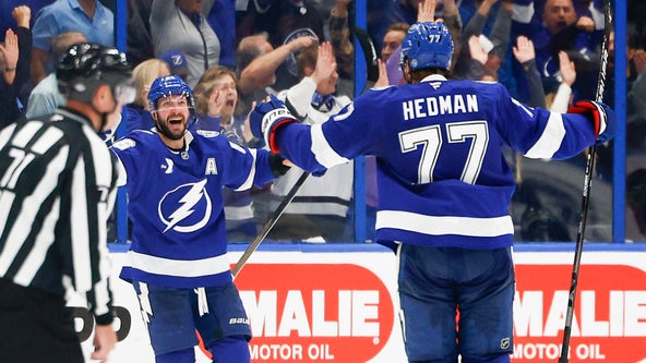 Kucherov scores with 55 seconds to play as Tampa Bay Lightning rally for 4-3 win over Golden Knights