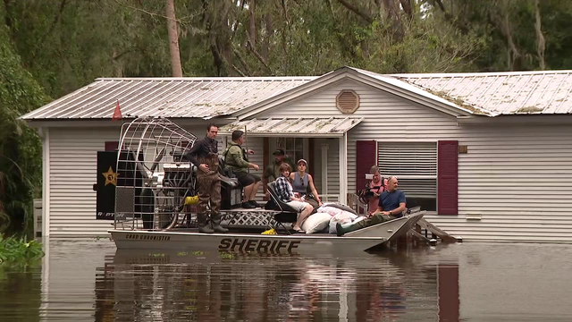 Hillsborough residents near the Alafia River rescued from floodwaters after Hurricane Milton