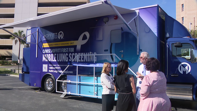 Moffitt unveils new mobile lung cancer screening unit