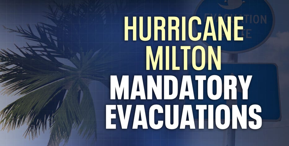 Hurricane Milton: Mandatory evacuations begin in Tampa Bay Area