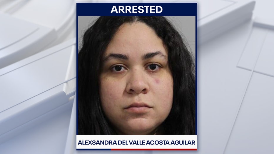 Alexsandra Del Valle Acosta Aguilar mugshot courtesy of the Polk County Sheriff's Office.