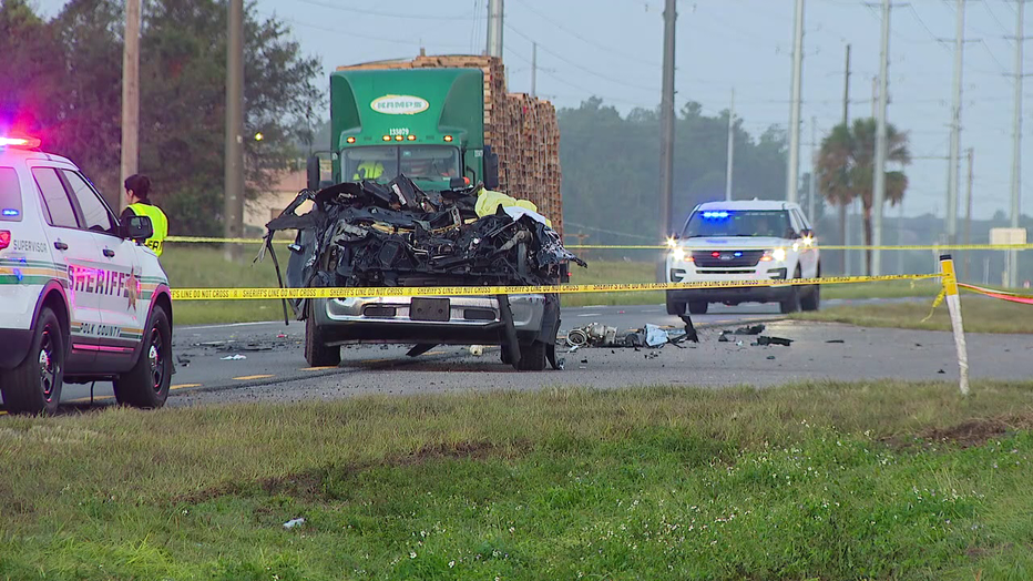 The Polk County Sheriff's Office is investigating a deadly crash blocking the eastbound side of State Road 60 near Bartow on Tuesday morning.