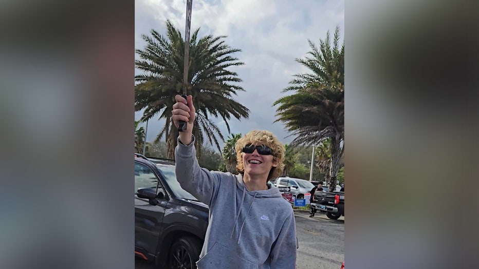 Police say Caleb Williams brandished a machete outside a polling place in Florida on Tuesday. Image courtesy of the Neptune Beach Police Department.