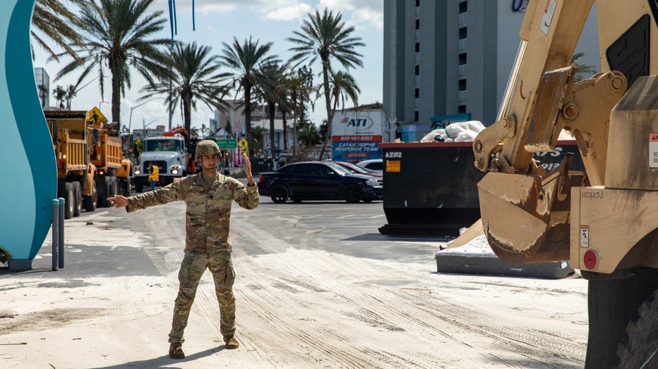 Florida National Guard assisting in Hurricane Milton recovery efforts in Treasure Island. Courtesy: Florida National Guard