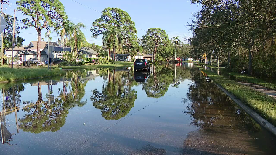 Many homes around Lake Maggiore in South St. Pete remain flooded and without power in the aftermath of Hurricane Milton.