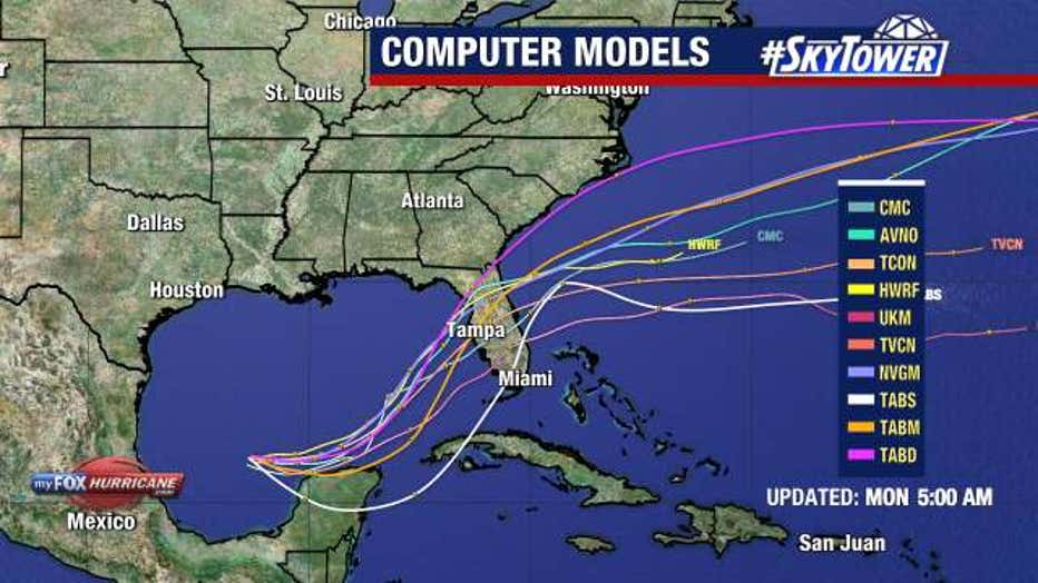 Models are split on where exactly Hurricane Milton will make landfall, but all are in agreement that it will happen on Florida's Gulf Coast.