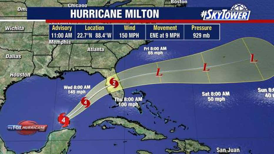 Hurricane Milton is expected to become a dangerous, severe hurricane when it hits Florida's Gulf Coast late Wednesday or early Thursday.