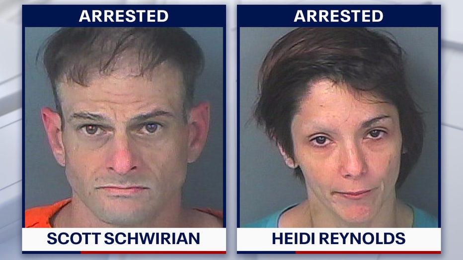 Mugshots of Scott Schwirian and Heidi Reynolds. (Courtesy: Hernando County Sheriffs) 