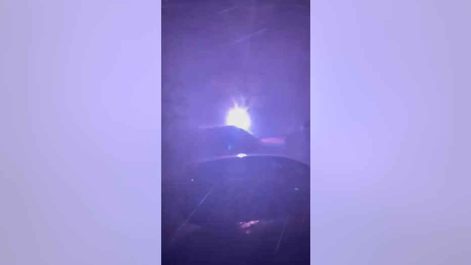 As heavy wind from Milton moved through Pinellas County, a tree fell into a transformer in Palm Harbor, causing it to explode. (Courtesy: Waverly Halverson)