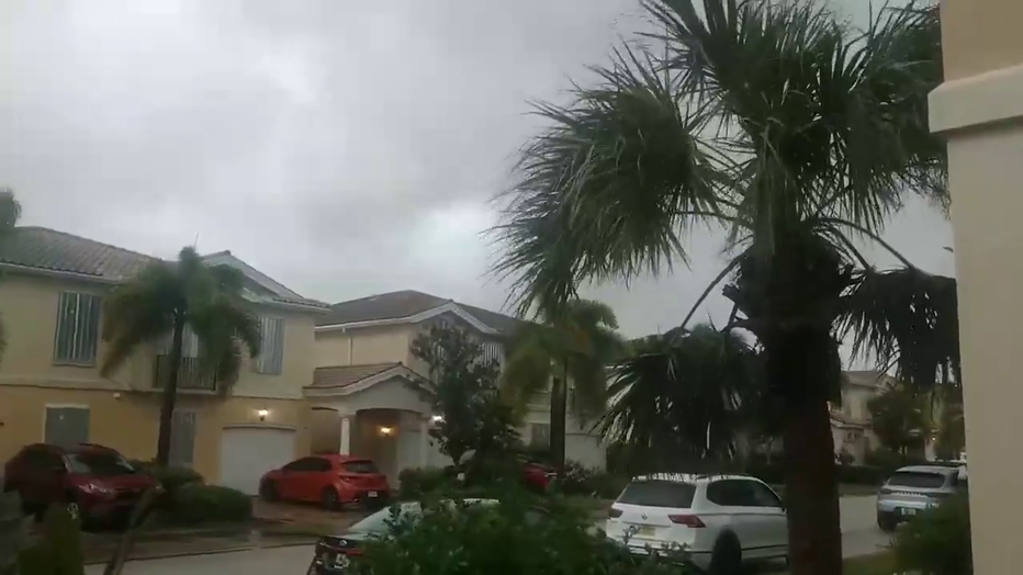 Wind gusts began picking up before sunset on Wednesday, several hours before the storm made landfall near Siesta Key around 8:30 p.m.