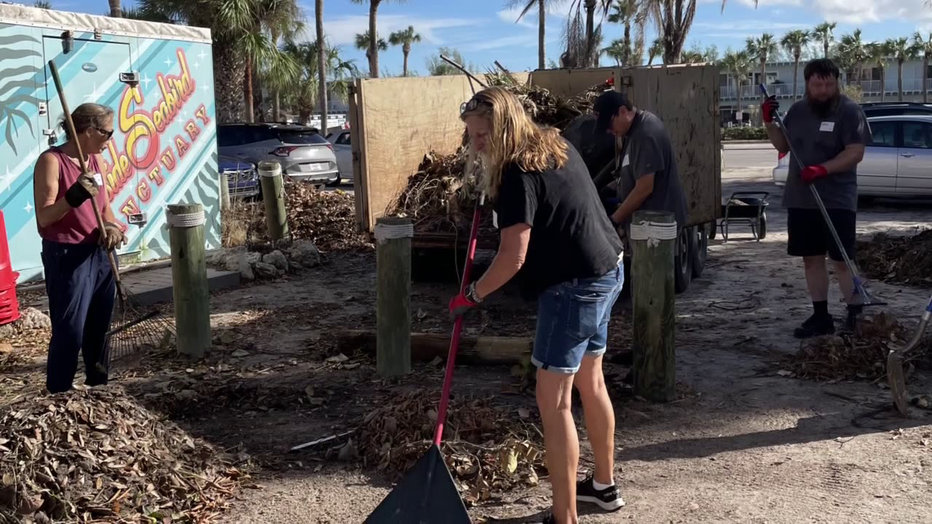 Staff members say volunteers helped prepare the Seaside Seabird Sanctuary for Hurricane Milton, and much of the progress after Milton is due to volunteers continuing to help.