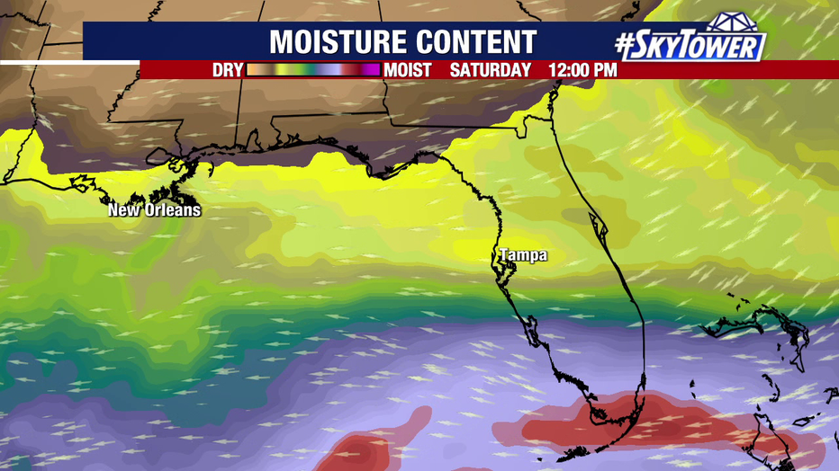 Drier air over Florida and the Gulf of Mexico will keep any tropical threats away from the state, forecasters say.