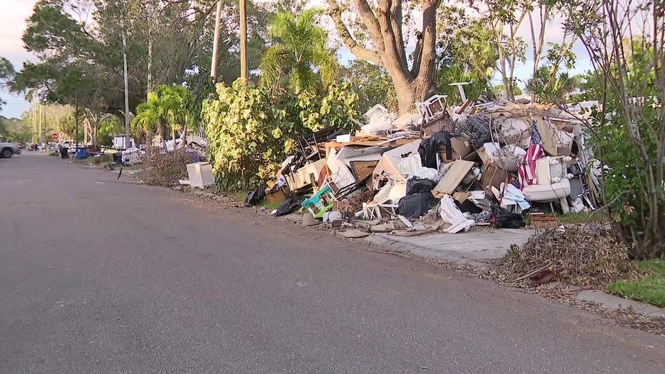 The city of St. Petersburg has 90 days to clean up the debris on the streets.