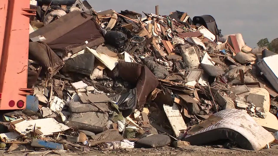 File: Debris from Hurricanes Milton and Helene. 