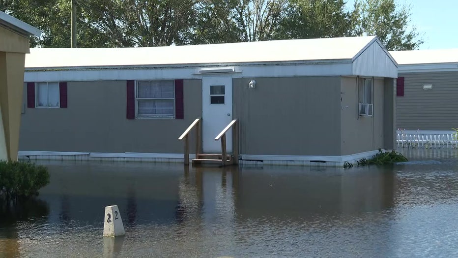 The city says it doesn't have a time table for how long it will take to drain the water from Lake Bonny. 