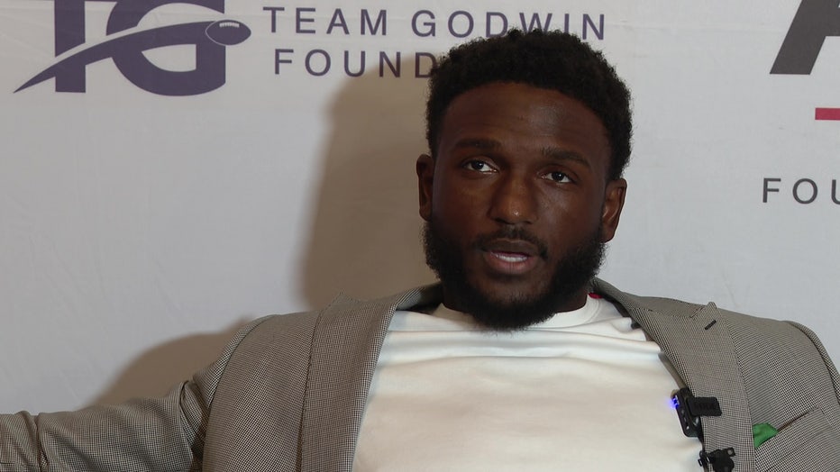 Chris Godwin talks about injuries at the Team Godwin Foundation benefit gala.