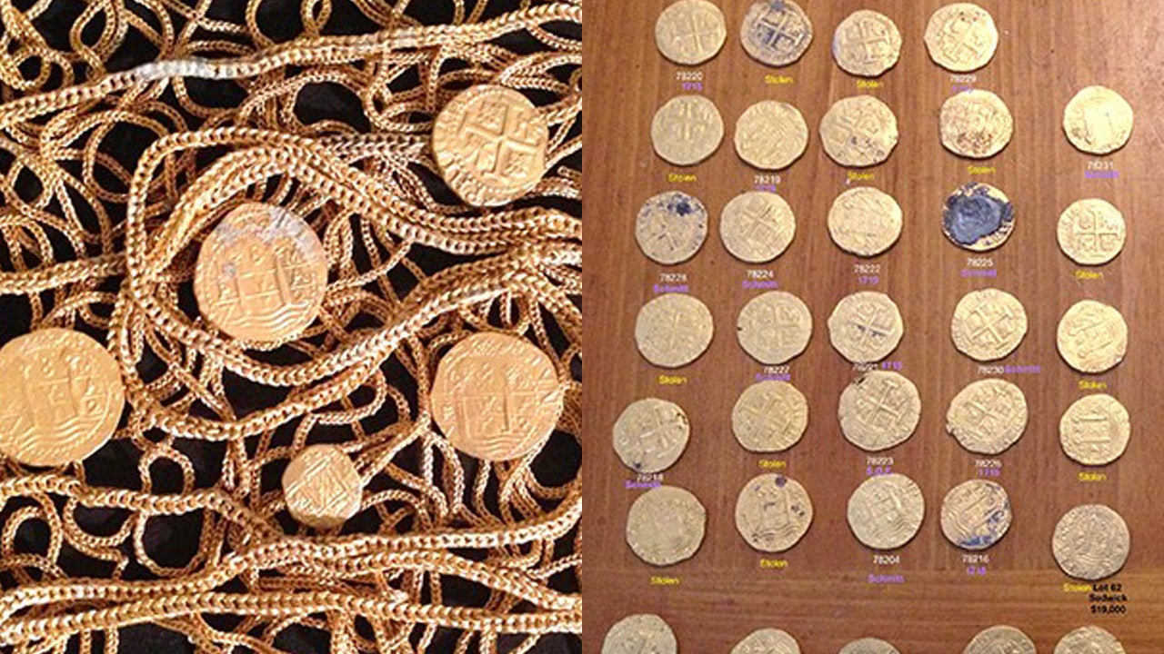 $1M of stolen coins from treasure ships that sank off Florida