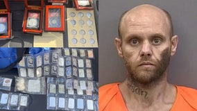 10-time convicted felon accused of stealing guns, $50K silver bars and coins from Hillsborough homes