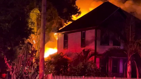 Large fire leaves Tampa home badly damaged