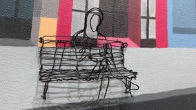 Mixed-media artist uses wire to create her unique pieces: 'It's kind of like drawing in space'