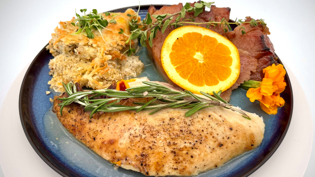 Dinner DeeAs recipes: Baked Turkey, Mac & Cheese, Glazed Ham