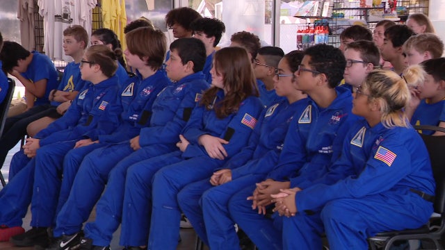 More than 30 Stewart Middle Magnet students inducted into the Aerospace Academy Honors Society