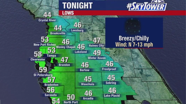 Cold front arrives in Florida. Here's how low temperatures will drop