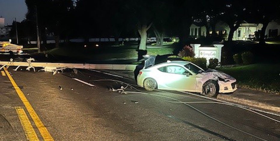 Crash knocks down power pole, closes stretch of U.S. 17 in Winter