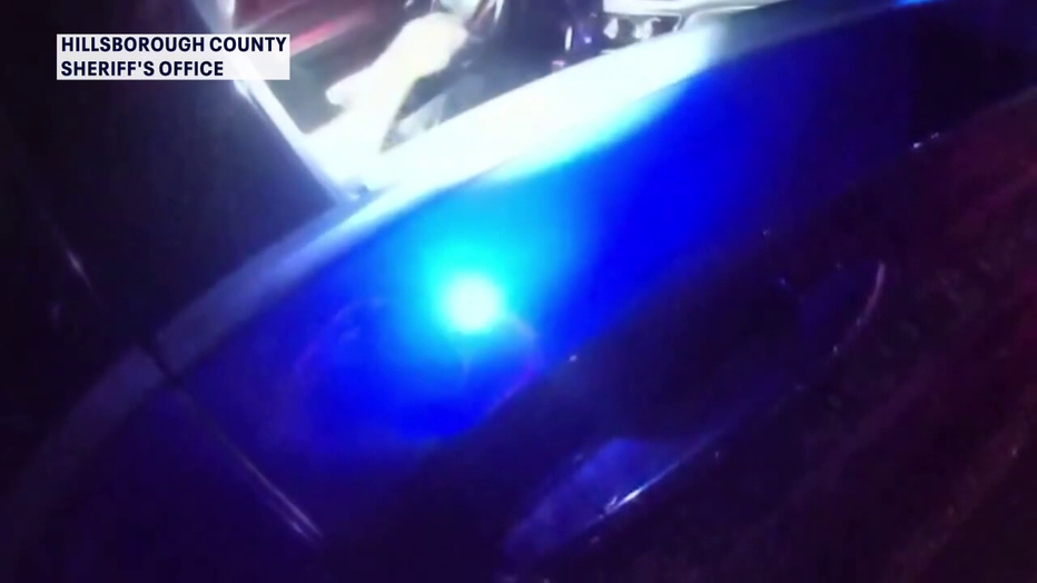 The Hillsborough County Sheriff's Office released bodycam video showing a traffic stop that ended with a deputy shooting an armed man on Saturday night, killing him. (Courtesy: HCSO)