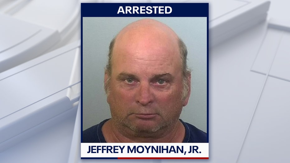 Mugshot of Jeffrey Moynihan, Jr., courtesy of the Manatee County Jail.