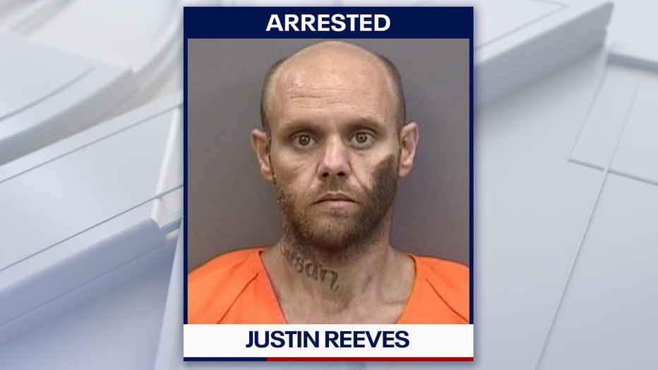 Justin Reeves mugshot courtesy of the Hillsborough County Sheriff's Office. 