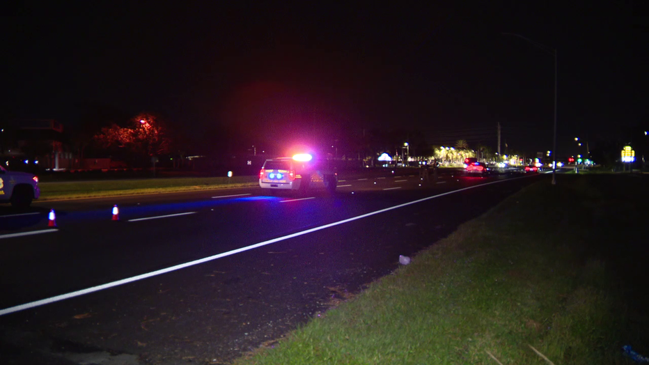 Pinellas Park police are investigating a crash on Wednesday night that killed a person trying to cross Gandy Boulevard.