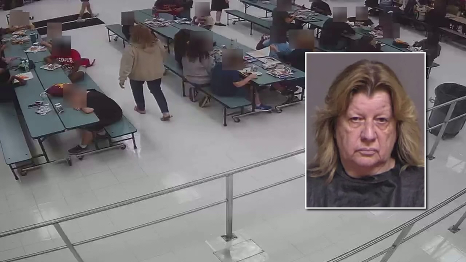 A teacher has been arrested after being seen on video appearing to strike a student with special needs. One witness told the Flagler County Sheriff's Office that 69-year-old Cheryl Andrews has been aggressive with students in the past.