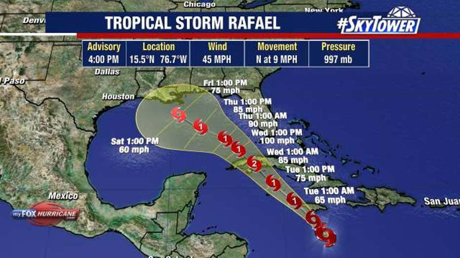 Tropical Storm Rafael forms, expected to move into the Gulf of Mexico this week FOX 5 Atlanta