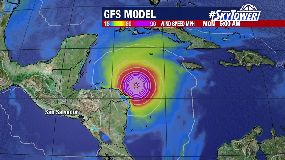 Models are divided on where the tropical wave might go as it develops. Some keep it in the Caribbean, while others move it north toward the Gulf of Mexico before turning east.