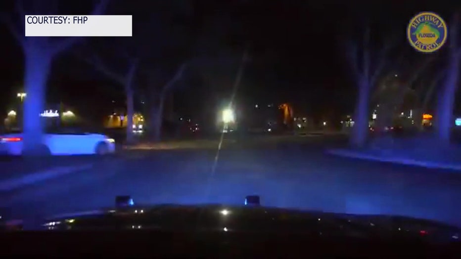 FHP dash cam footage of the street takeover raid. 