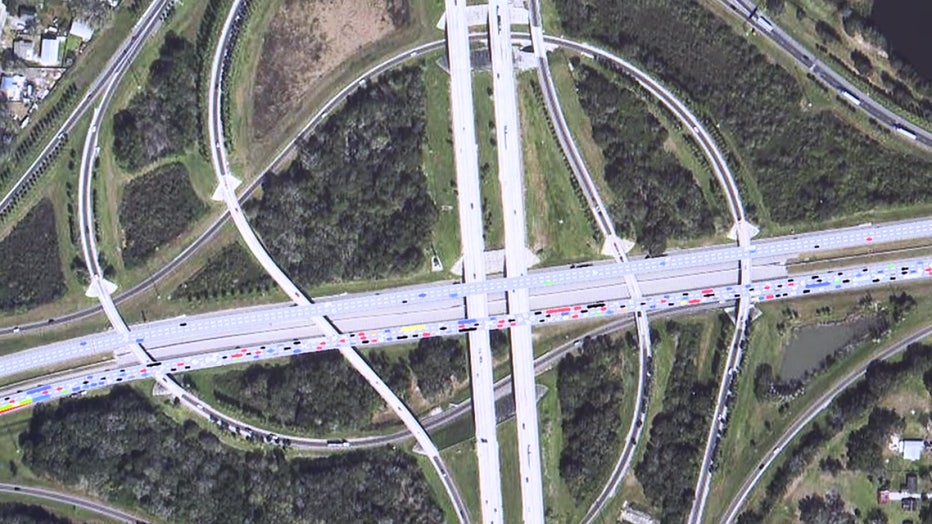 The research team determined that where I-4 meets I-75 is the most congested area of I-4.