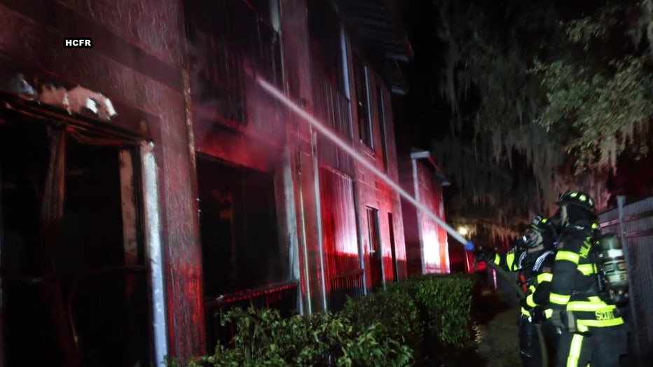 The cause of the fire is still under investigation. Image is courtesy of Hillsborough County Fire Rescue.