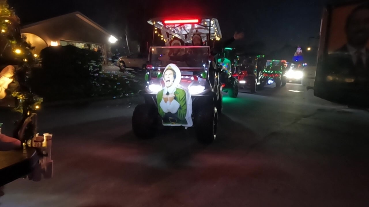 Shore Acres hosts annual Holiday Golf Cart Parade after tough hurricane season