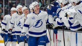 Hagel scores 2, Guentzel has goal and assist as Lightning beat Kraken 5-1