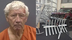 Florida man denied entry to USAA building puts on helmet and drives car into facility: TPD