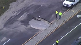 Busy road in St. Pete could be closed for days after water pipe breaks, police say