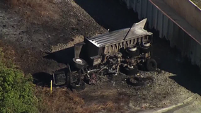 Driver killed when dump truck collides with train in Ruskin