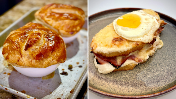 Dinner DeeAs recipes: Easy Chicken Pot Pie & Croque Madame