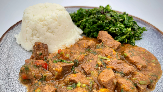 Recipes: Kenyan Beef Stew, Ugali & Sukuma