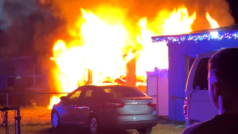 Five people, along with their dog, are out of their Tampa home after a fire caused serious damage on Christmas Eve. Courtesy of Tampa Fire Rescue.