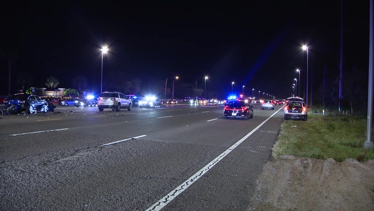 Two people died after a crash involving three vehicles in Hillsborough County on Christmas night, according to the Florida Highway Patrol.