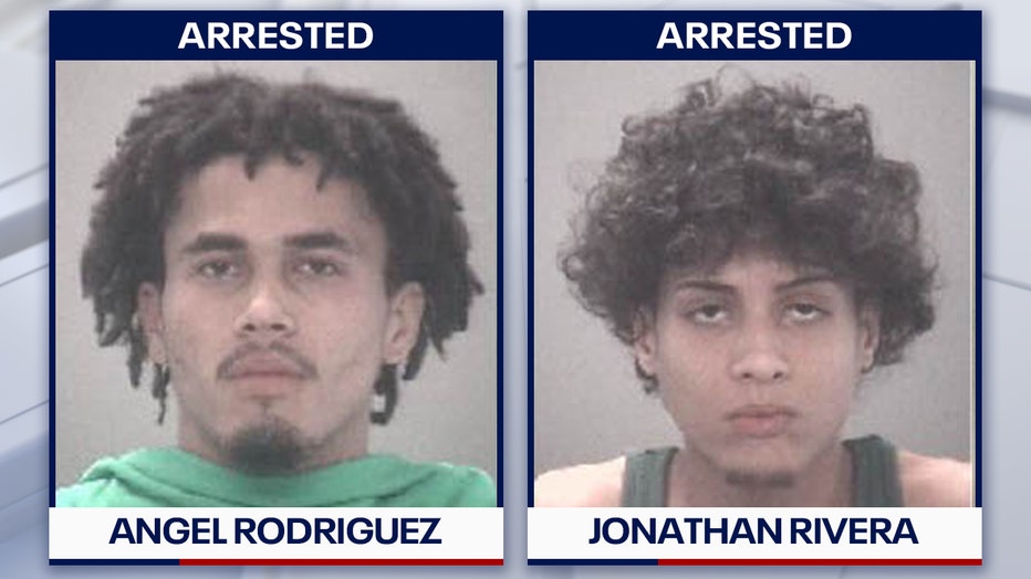 Mugshots of Angel Rodriguez and Jonathan Rivera. Courtesy: Zephyrhills Police Dept.