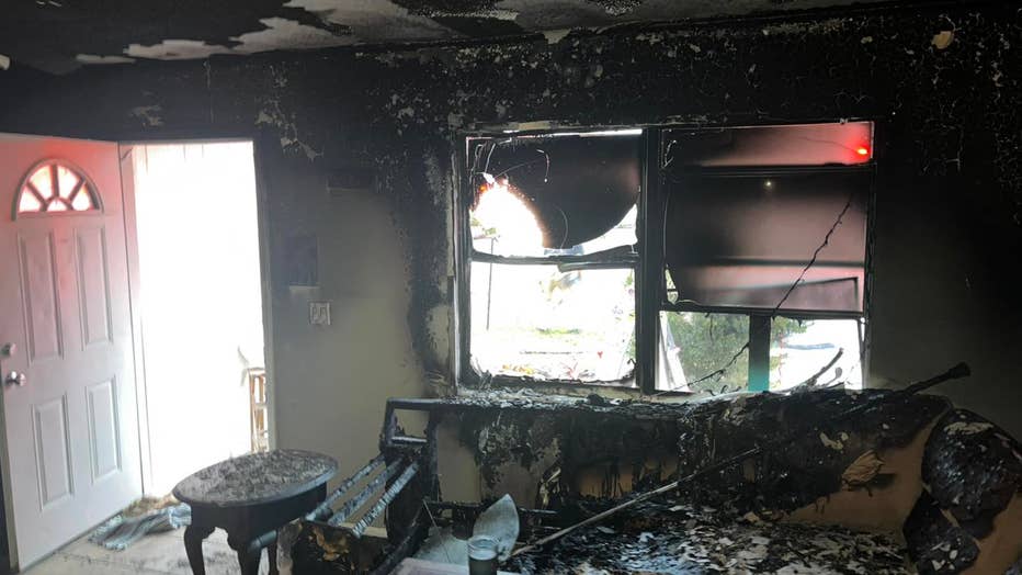 Three people made it out of a burning home on Friday morning thanks to the quick actions of a bystander, according to Hernando County Fire Rescue. (Courtesy: HCFR.)