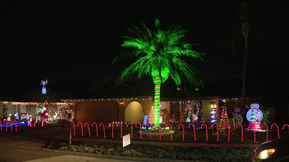 Each year, a Largo neighborhood hosts Lights of Lake Park, raising money for the Suncoast Hospice Foundation.